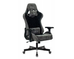 Кресло игровое Zombie VIKING 7 KNIGHT Fabric черный текстиль/эко.кожа с подголов. крестовина металл