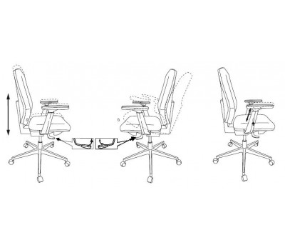 Кресло Бюрократ CH-545SL черный 26-B01 крестовина хром