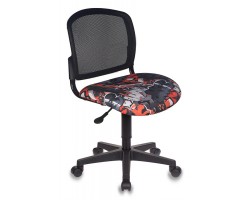 Кресло детское Бюрократ CH-296NX черный сиденье черный граффити крестовина пластик