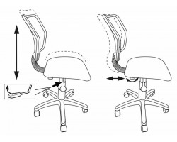 Кресло Бюрократ CH-295 спинка сетка черный TW-01 сиденье темно-серый 15-13-foto6