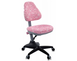 Кресло детское Бюрократ KD-2 розовый сердца Hearts-Pk крестовина пластик