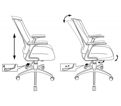 Кресло Бюрократ CH-500 черный сиденье черный TW-11 сетка/ткань крестовина пластик