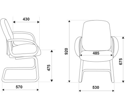 Кресло Бюрократ CH-808-Low-V низкая спинка черный 10-11