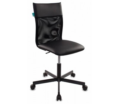 Кресло Бюрократ CH-1399 черный Leather Black эко.кожа/сетка крестовина металл