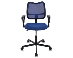 Кресло Бюрократ CH-799M спинка сетка синий сиденье синий TW-10 крестовина металл-foto2
