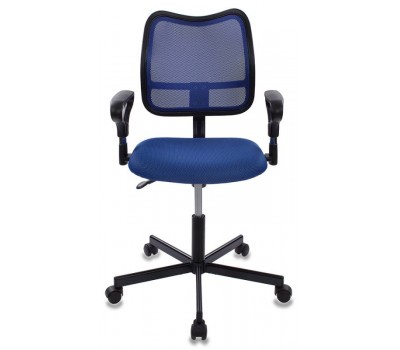 Кресло Бюрократ CH-799M спинка сетка синий сиденье синий TW-10 крестовина металл