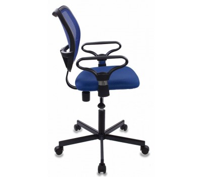 Кресло Бюрократ CH-799M спинка сетка синий сиденье синий TW-10 крестовина металл