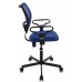 Кресло Бюрократ CH-799M спинка сетка синий сиденье синий TW-10 крестовина металл