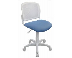 Кресло детское Бюрократ CH-W296NX белый TW-15 сиденье голубой 26-24 сетка/ткань крестовина пластик пластик белый