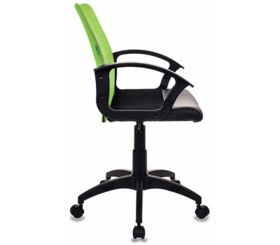 Кресло Бюрократ CH-590 салатовый сиденье черный искусст.кожа/сетка крестовина пластик