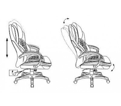 Кресло руководителя Бюрократ T-9915 черный рец.кожа/кожзам крестовина пластик пластик серебро