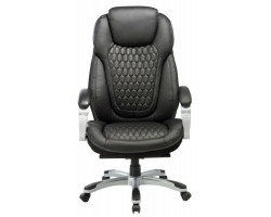 Кресло руководителя Бюрократ T-9917 черный рец.кожа/кожзам крестовина пластик пластик серебро-foto2