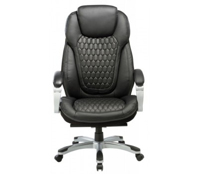 Кресло руководителя Бюрократ T-9917 черный рец.кожа/кожзам крестовина пластик пластик серебро