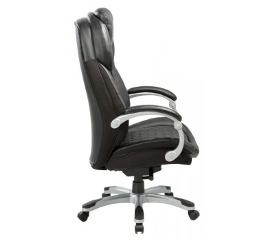 Кресло руководителя Бюрократ T-9917 черный рец.кожа/кожзам крестовина пластик пластик серебро