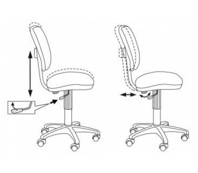 Кресло детское Бюрократ CH-204NX зеленый кактусы