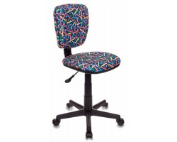 Кресло детское Бюрократ CH-204NX синий карандаши крестовина пластик