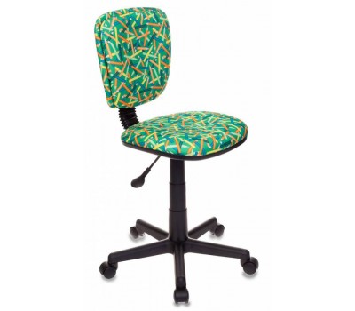 Кресло детское Бюрократ CH-204NX зеленый карандаши крестовина пластик