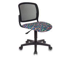 Кресло детское Бюрократ CH-296NX черный карандаши крестовина пластик