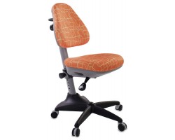 Кресло детское Бюрократ KD-2 оранжевый жираф крестовина пластик