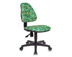 Кресло детское Бюрократ KD-4 зеленый карандаши крестовина пластик