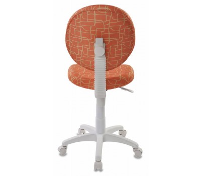 Кресло детское Бюрократ KD-W6 оранжевый жираф (пластик белый)