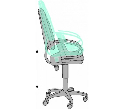 Кресло Бюрократ CH-300 синий JP-15-5 крестовина пластик