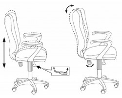 Кресло Бюрократ Ch-540AXSN оранжевый 26-29-1-foto6