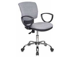 Кресло Бюрократ Ch-626AXSL серый 10-128 крестовина металл хром
