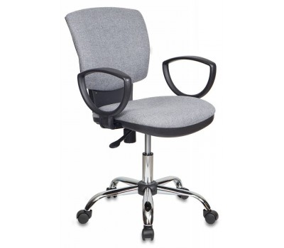 Кресло Бюрократ Ch-626AXSL серый 10-128 крестовина металл хром