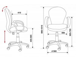 Кресло Бюрократ Ch-687AXSN серый JP-15-1 крестовина пластик-foto6