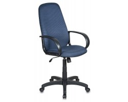 Кресло руководителя Бюрократ Ch-808AXSN черный/синий 12-191 крестовина пластик