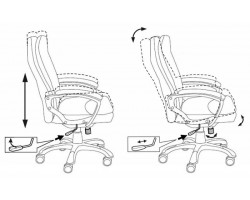 Кресло руководителя Бюрократ Ch-868AXSN серый искусственная кожа крестовина пластик пластик серебро-foto5