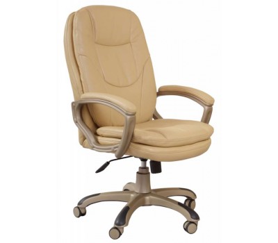 Кресло руководителя Бюрократ Ch-868AXSN бежевый эко.кожа крестовина пластик пластик золото