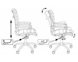 Кресло руководителя Бюрократ Ch-994 слоновая кость искусственная кожа крестовина металл хром-foto5