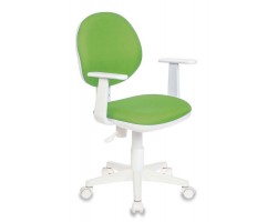 Кресло детское Бюрократ Ch-W356AXSN салатовый 15-118 крестовина пластик пластик белый
