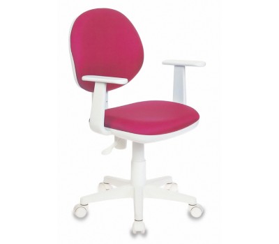 Кресло детское Бюрократ Ch-W356AXSN розовый 15-55 крестовина пластик пластик белый