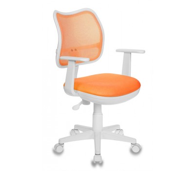 Кресло детское Бюрократ Ch-W797 оранжевый сиденье оранжевый TW-96-1 сетка/ткань крестовина пластик пластик белый