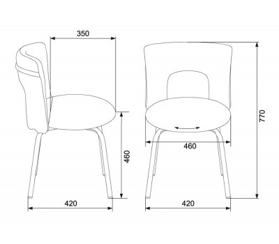 Стул Бюрократ KF-1 вращающийся синий 26-21