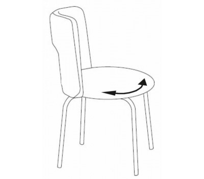 Стул Бюрократ KF-1 вращающийся синий 26-21