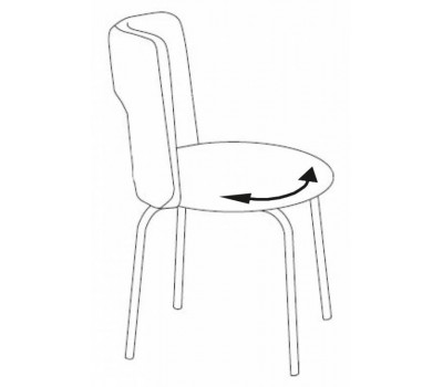 Стул Бюрократ KF-1 вращающийся оранжевый 26-29-1