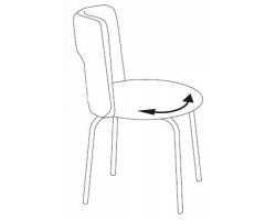 Стул Бюрократ KF-1 вращающийся красный 26-22-foto6