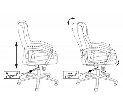 Кресло руководителя Бюрократ T-9906AXSN черный кожа