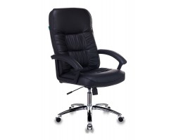 Кресло руководителя Бюрократ T-9908AXSN-AB черный кожа крестовина металл хром