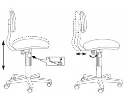 Кресло детское Бюрократ CH-201NX коричневый клетка шотландка 53-11-foto5