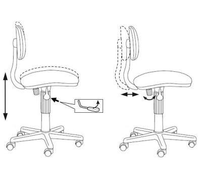 Кресло детское Бюрократ CH-201NX коричневый клетка шотландка 53-11