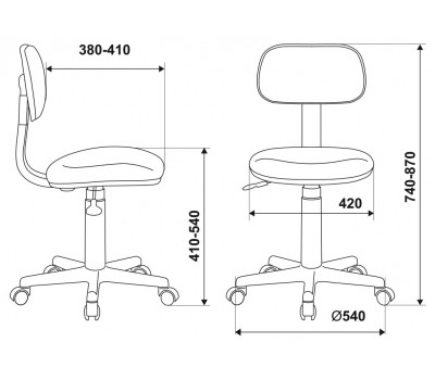 Кресло детское Бюрократ CH-201NX коричневый клетка шотландка 53-11
