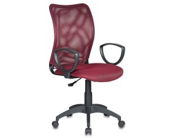 Кресло Бюрократ CH-599AXSN темно-бордовый TW-06N сиденье темно-бордовый TW-13N крестовина пластик