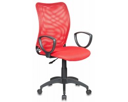Кресло Бюрократ CH-599AXSN красный TW-35N сиденье красный TW-97N сетка/ткань крестовина пластик