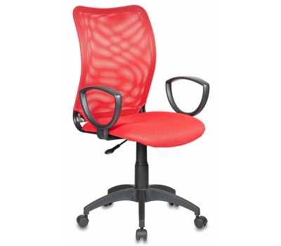 Кресло Бюрократ CH-599AXSN красный TW-35N сиденье красный TW-97N сетка/ткань крестовина пластик