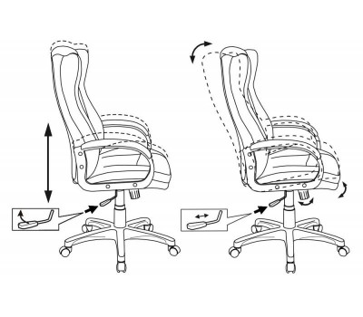 Кресло руководителя Бюрократ CH-879 темно-коричневый искусственная кожа крестовина пластик пластик темно-серый